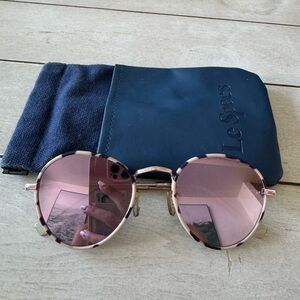 Le Specs Round Mirror Sunglasses